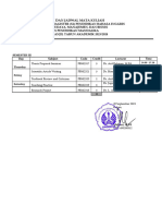 Jadwal Kuliah