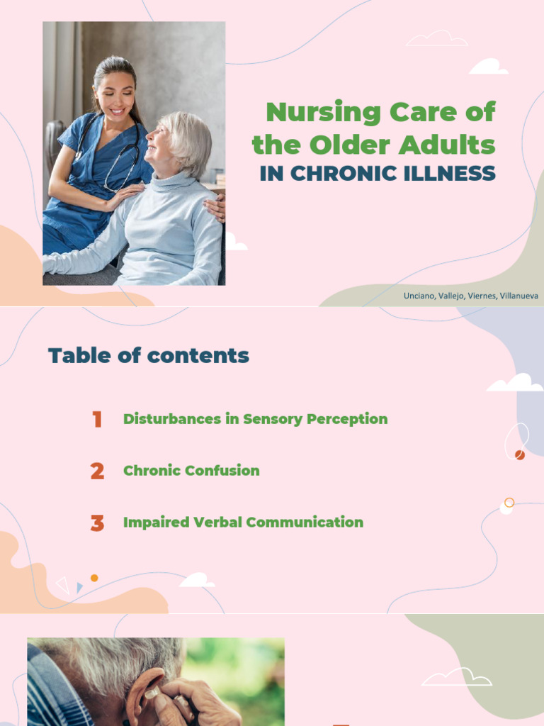 Nursing Care of The Older Patient in Chronic Illness | PDF | Dementia ...