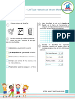 Actividad - L20 Tipos y Tamaños de Letra en WordPad 1ro