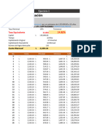 Tablas de Amortización Ejercicios Del Miércoles 23-11-2022