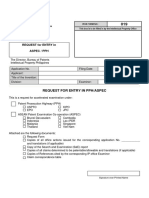 019 Request For Entry in PPH - ASPEC