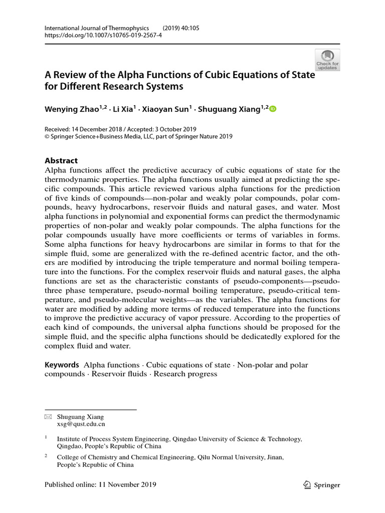 A review of the alpha functions of cubic equations of state for