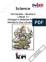 Science4 - q1 - Week 7 - Changes in The Materials