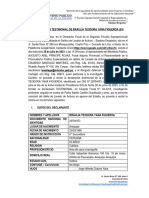 Declaración Testimonial de Braulia Teodora Yana Figueroa