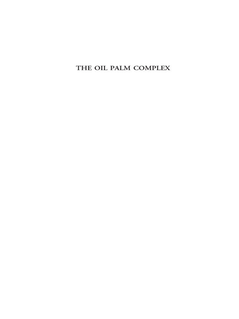 The Oil Palm Complex Pdf