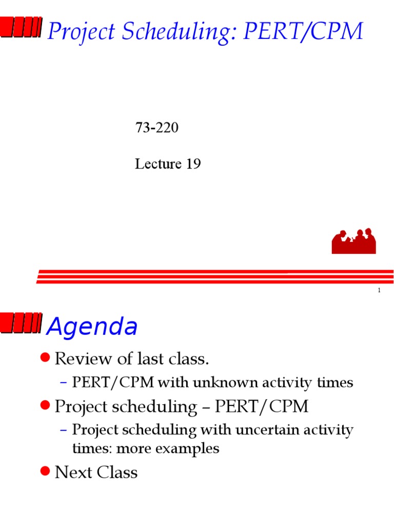 Project Scheduling with PERT/CPM Techniques | PDF | Infographics ...