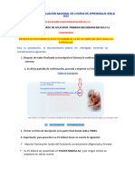 Especificaciones para La Entrega y Presentación Del CV APLICADORES PRIMARIA-SECUNDARIA SOLO L2
