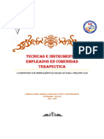 Tecnicas e Instrumentos Empleados en Comunidad Terapeutica