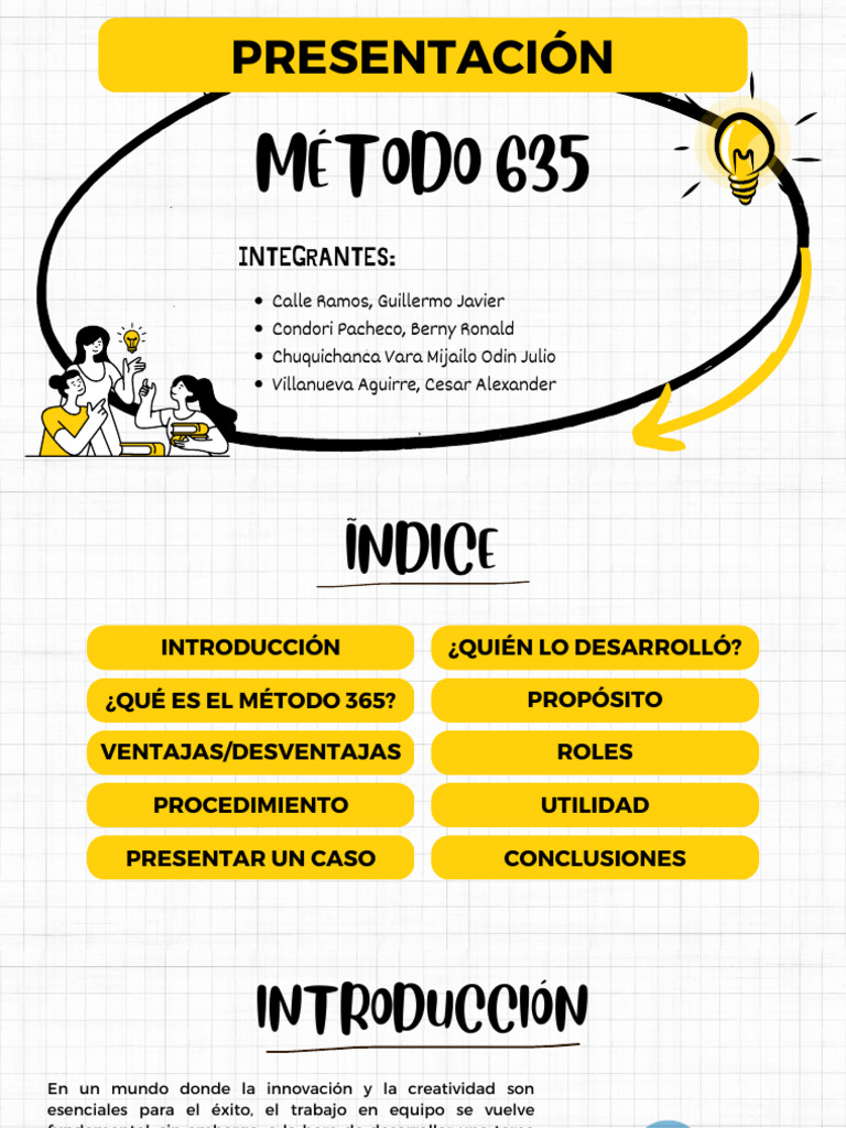 Método 635 Grupo 8 (Presentación) | PDF