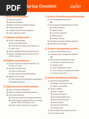 Biz Startup Checklist