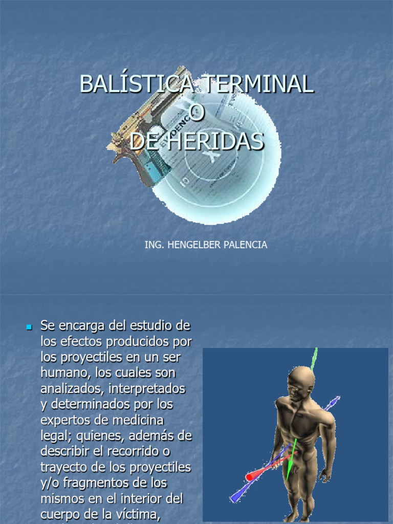Balística Terminal PDF Proyectiles Pólvora