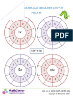 Circle Times Tables 1 2 5 10 3a