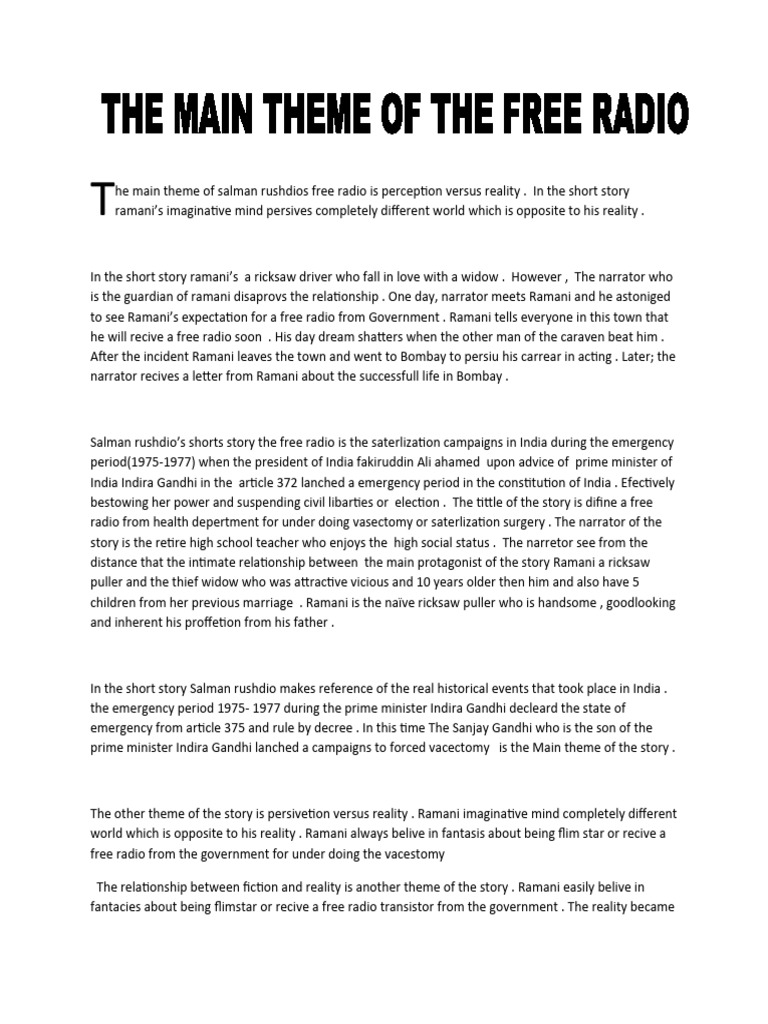 The free radio pdf government