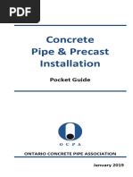 Concrete Pipe Precast Installation Pocket Guide - January 2019