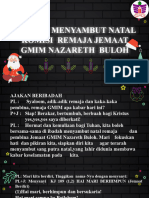 LITURGI IBADAH NATAL REMAJA NAZARETH BULOH