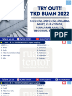 Try Out TKD BUMN