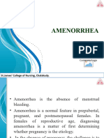 Amenorrrhea
