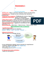 4èmeAP P1 S1 Grammaire