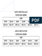 Jadwal Piket Halaman