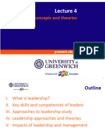 5036 - Lecture 4 - Leadership - Concepts and Theories (Double Sessions)