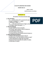 Class 3 Science Worksheet 17 For 17.1.2022