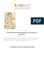 Breve Historia de La Broca - La Evolución de Las Técnicas de Perforación