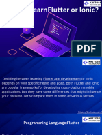 Should I LearnFlutter or Ionic