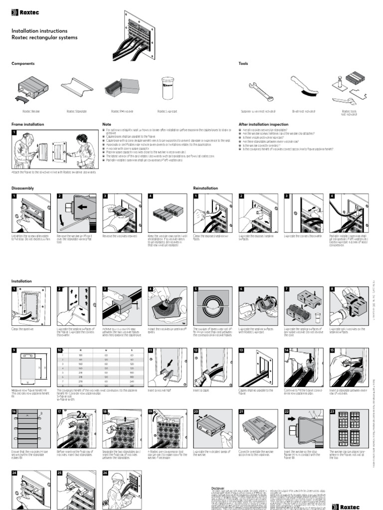 Doc 005345 A Roxtec Rectangular Systems En For Web Use Pdf