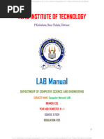 JNTUA Computer Networks Lab Manual R20