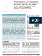 Patients' Perception of Acute and Chronic Pain and Their Satisfaction With Care at The General Hospital Douala