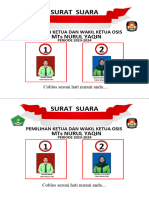 Kertas Suara Pemilihan New