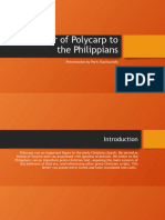The Letter of Polycarp To The Philippians