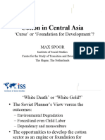 Cotton in Central Asia: Curse' or Foundation For Development'?