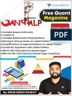 Sankalp Quant Monthly Magazine October 2023 Arun Singh Rawat Banking