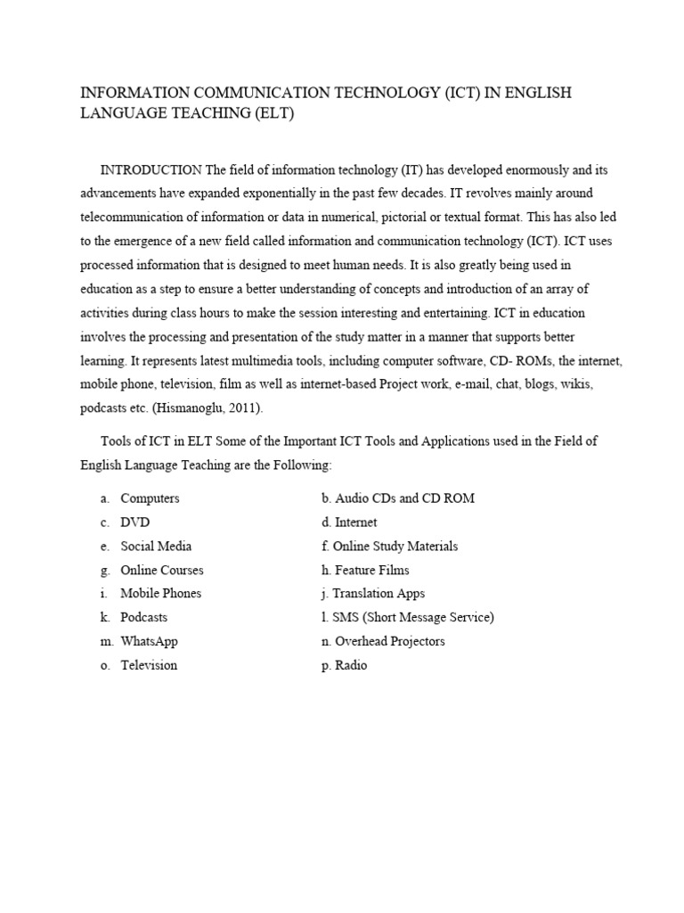 Summary Ict Group 4Information Communication Technology PDF