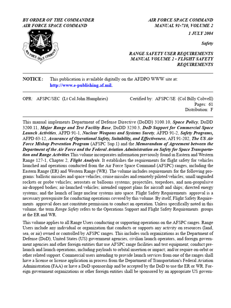 Nmsgcbok 440 PDF Range Safety United States Department Of Defense