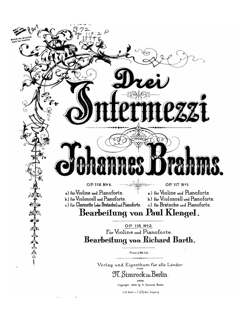 Brahms Intermezzo (VN, PF) PDF