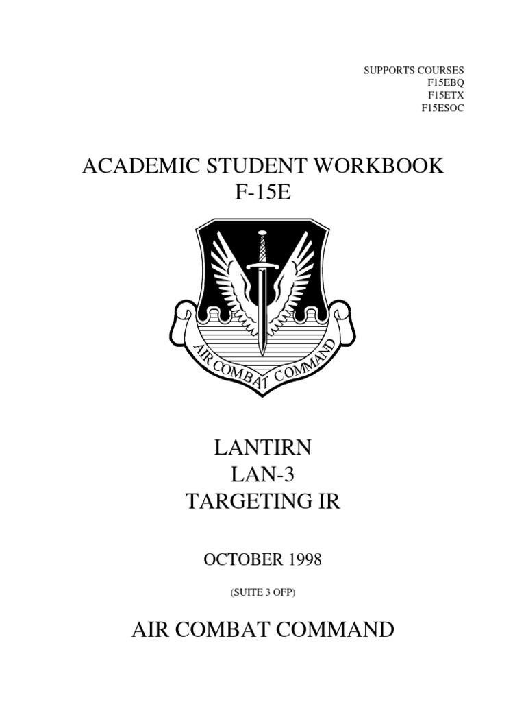 F-15E Targeting IR Guide | PDF