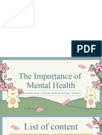 The Importance of Mental Health Health - Group 2 - DH11NA2