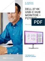 Dell 27 4k Usb C Hub Monitor P2723qe Datasheet