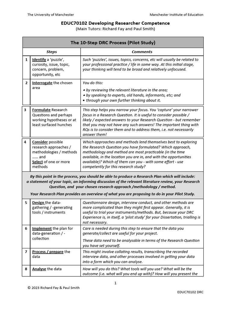 10-Step DRC Process Overview | PDF