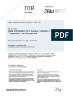 Halal Certification For Financial Products: A Transaction Cost Perspective