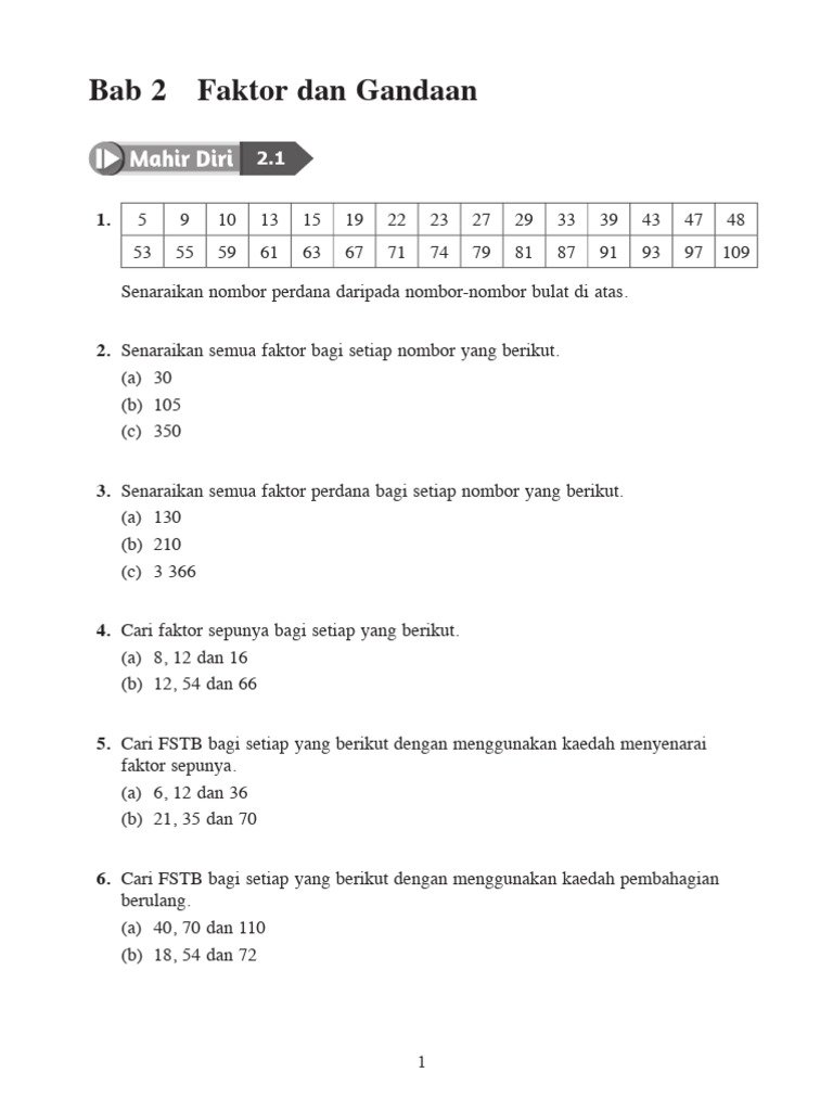 Bab 2 - Soalan | PDF
