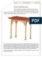 Flat Top Arbor With Lattice