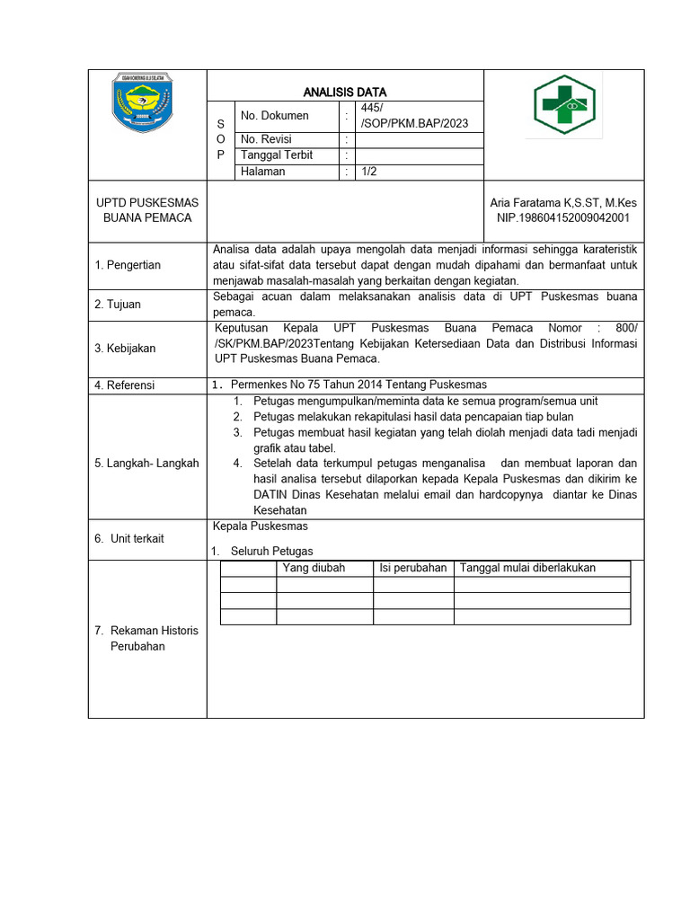 1 2 4 1 sop analisis data pdf