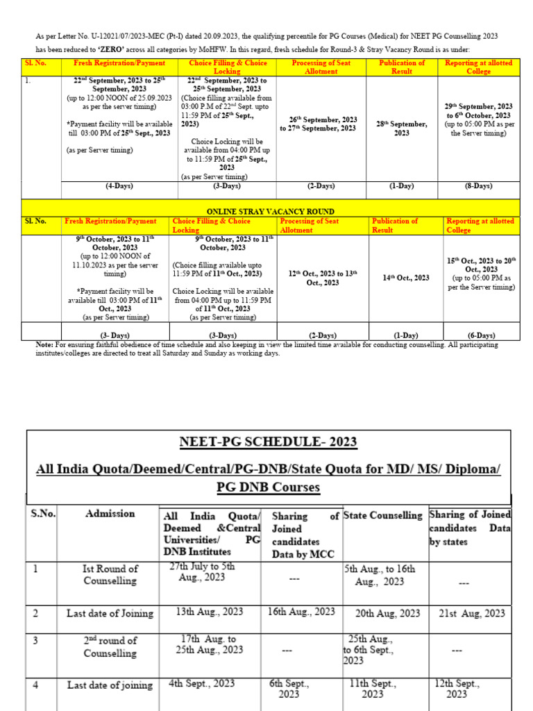 Round 3 Schedule PDF