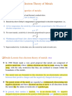 Free Electron Theory of Metals (Modified-Highlighted, Star Marked The PYQ)