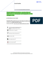 Visual de Humanization Construction of Otherness in Newspaper Photographs of The Refugee Crisis