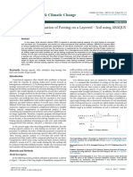 Earth Science & Climatic Change: Bearing Capacity Evaluation of Footing On A Layered Soil Using ABAQUS