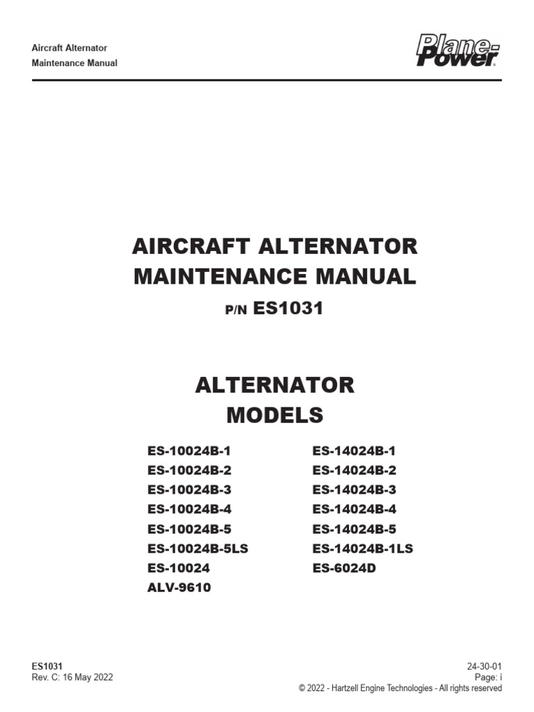 Aircraft Alternator Maintenance Guide | PDF | Rectifier | Voltage